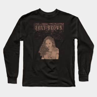 Foxy Brown // Brown Long Sleeve T-Shirt